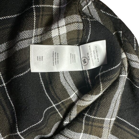 Rails Kellen Womens Long Sleeve Soft PJ Button Down Kalamata Black Size S - Picture 7 of 7